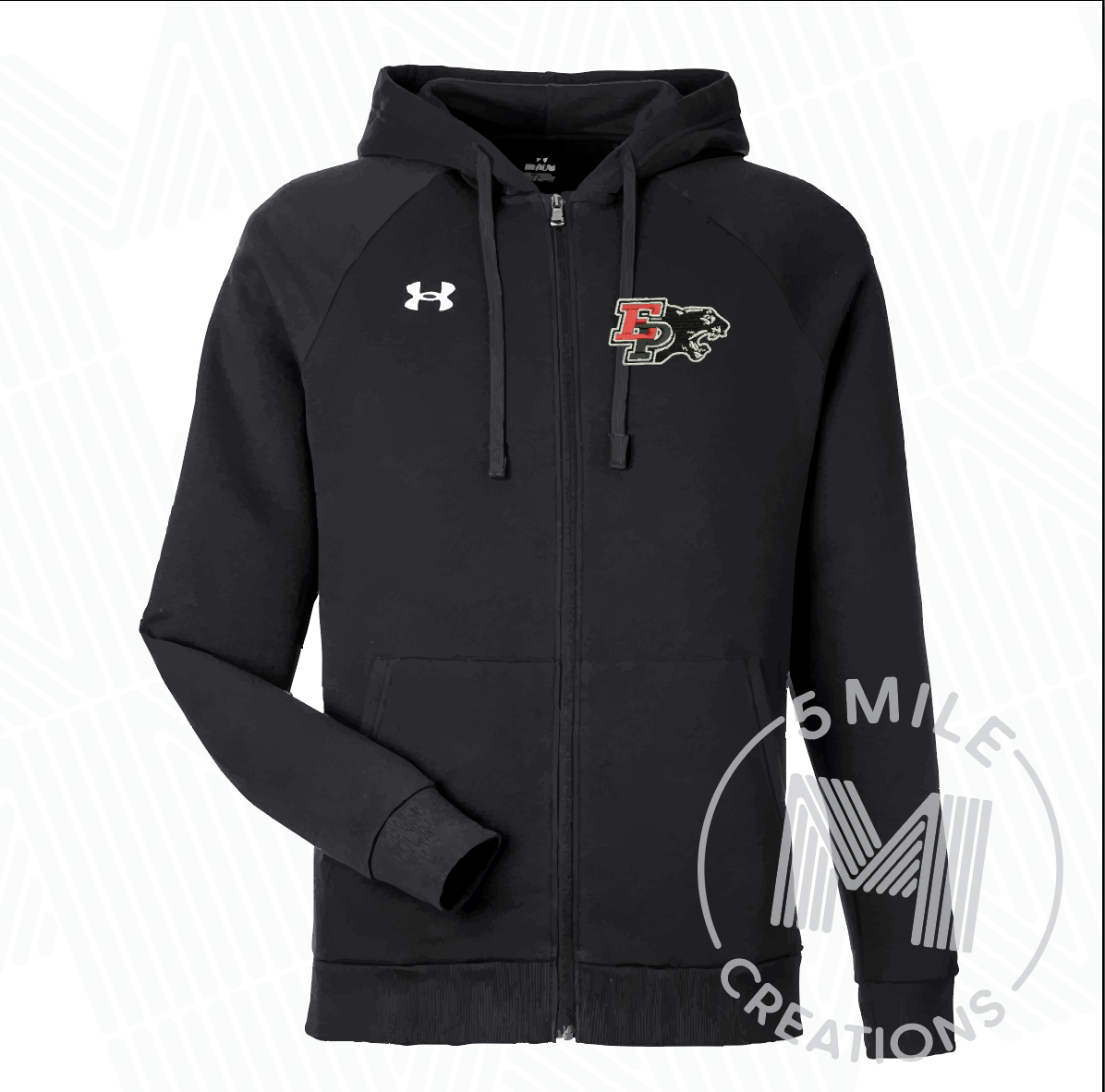 E-P Embroidered Under Armour Rival Fleece Full Zip