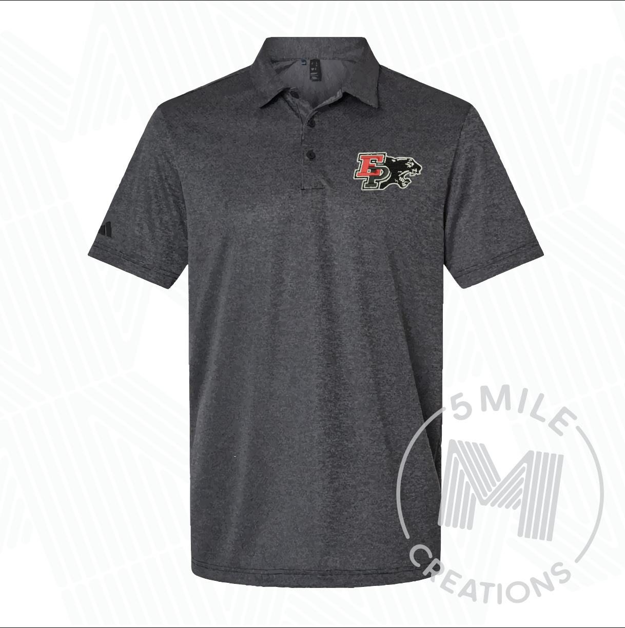 E-P Embroidered Adidas Polo Shirt
