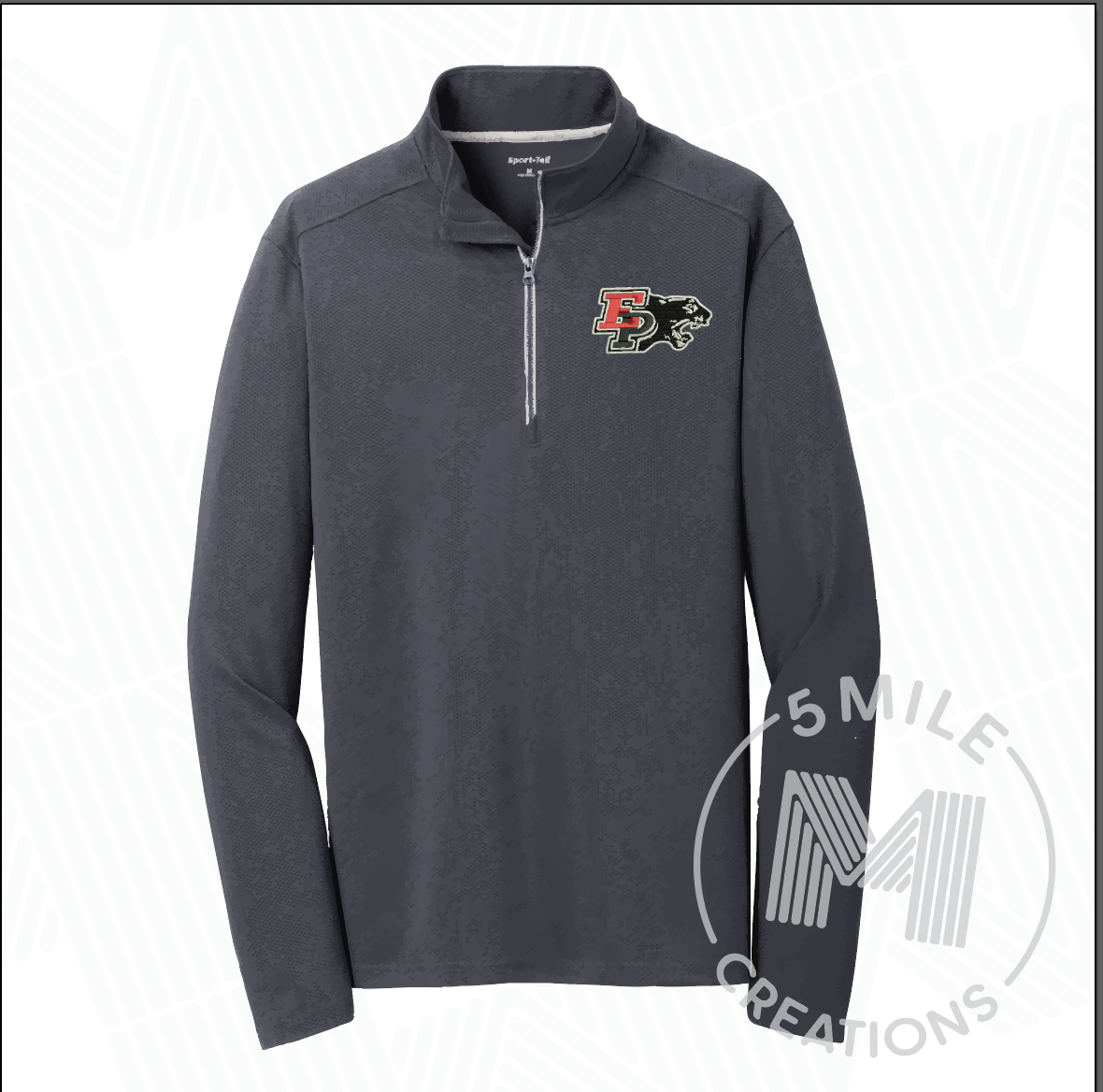 E-P Embroidered Sport Tek Lightweight 1/4 Zip