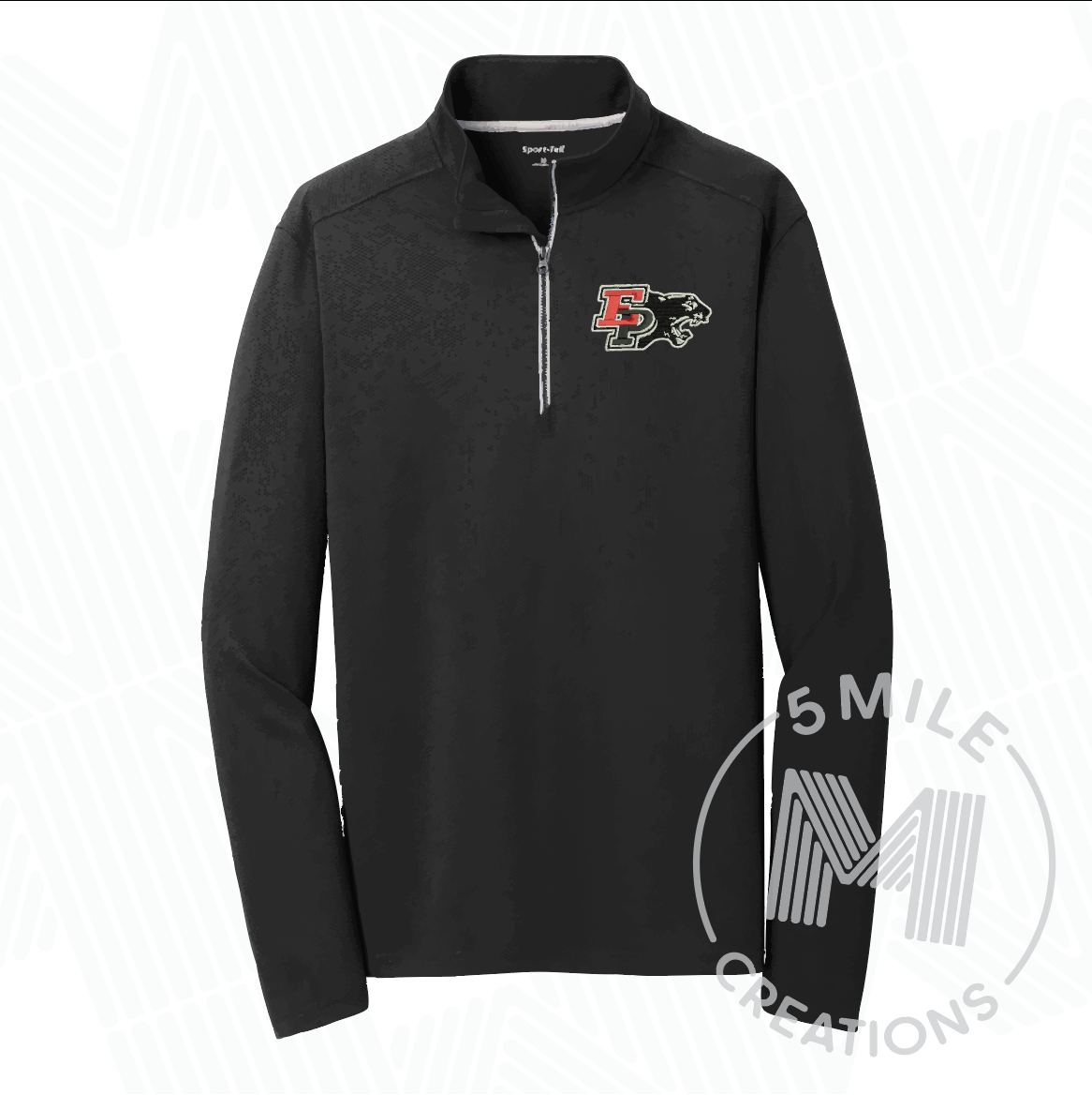 E-P Embroidered Sport Tek Lightweight 1/4 Zip