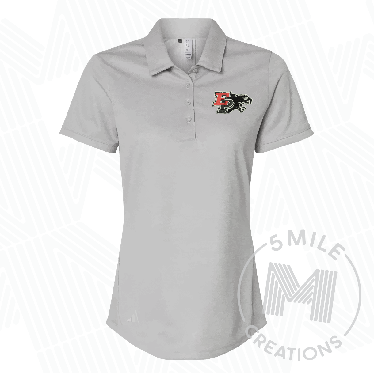 E-P Embroidered Adidas Polo Shirt