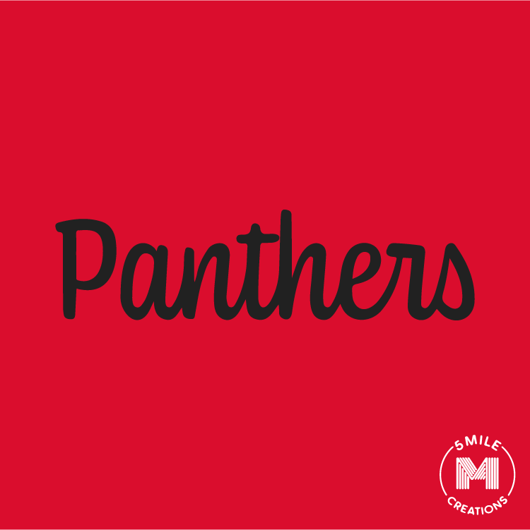 Cursive Panthers T-shirt