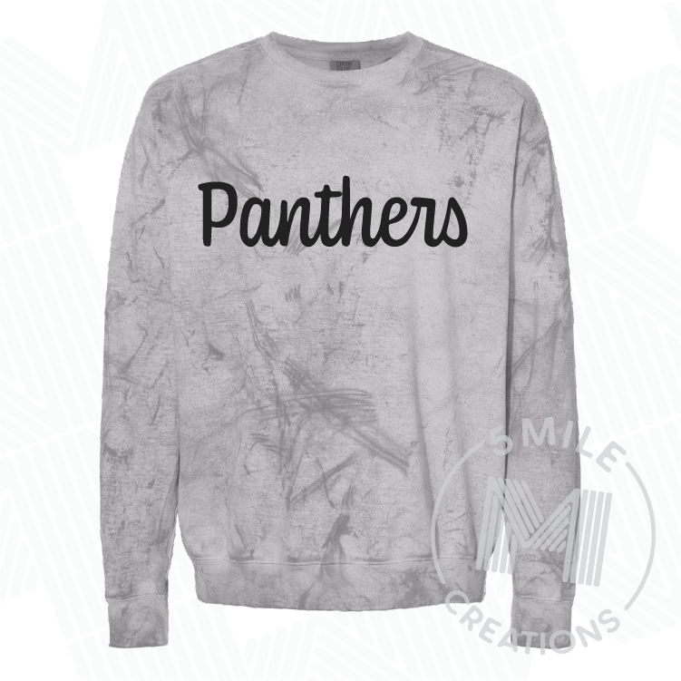 Cursive Panthers Crewneck