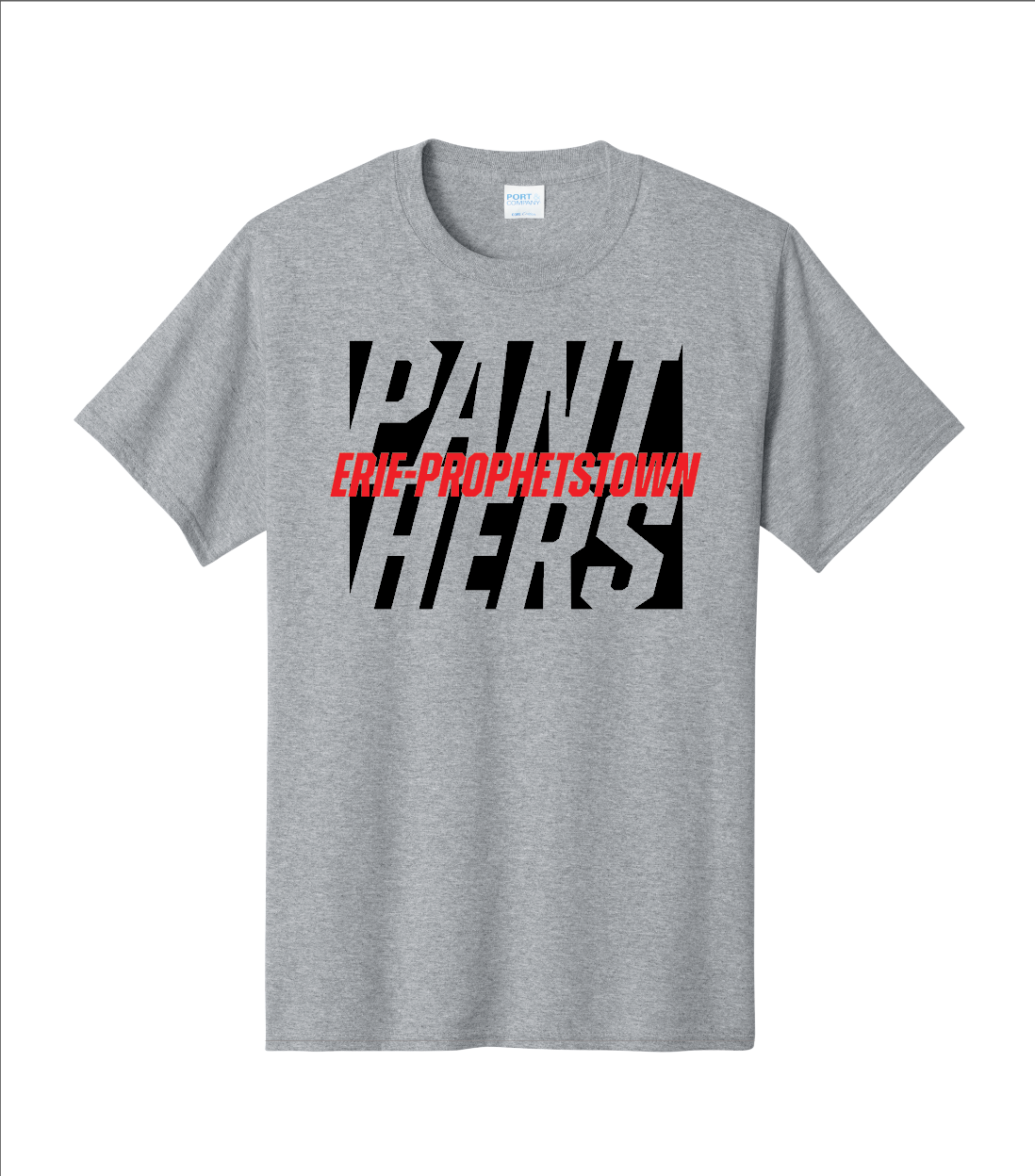 E-P Block Letters Port & Co Shirt