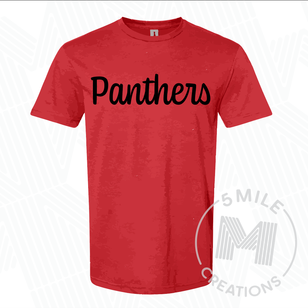 Cursive Panthers T-shirt