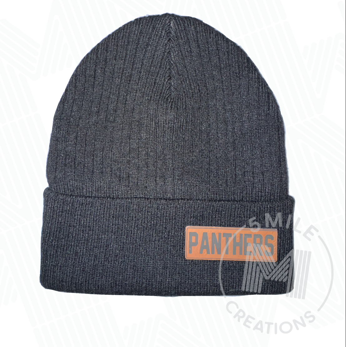 E-P Knit Ribbed Cuff Beanie