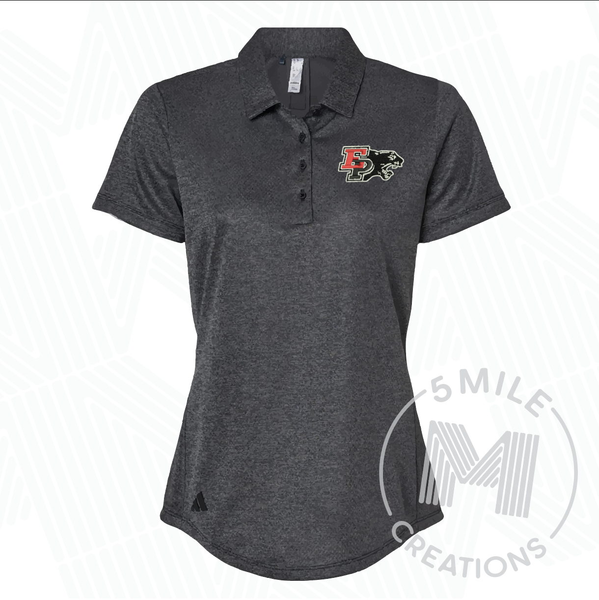 E-P Embroidered Adidas Polo Shirt